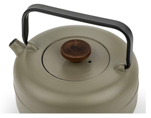 Чугунен чайник с цедка в цвят каки 750 ml Henan – Bredemeijer