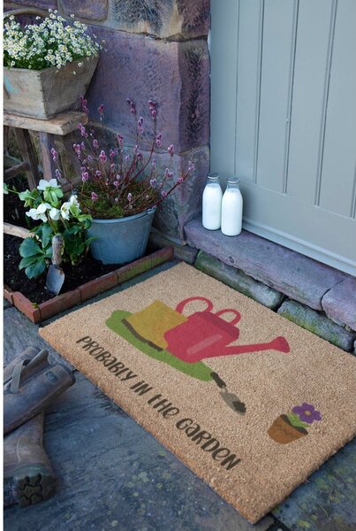 Изтривалка от кокосови влакна 40x60 cm Probably in the Garden – Artsy Doormats