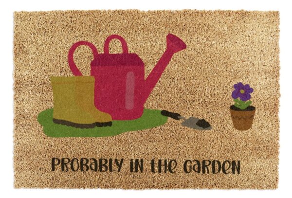 Изтривалка от кокосови влакна 40x60 cm Probably in the Garden – Artsy Doormats