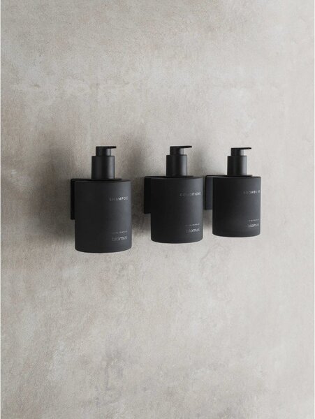 Черни стенни стъклени диспенсери за сапун 3 бр. 350 ml Kirei – Blomus