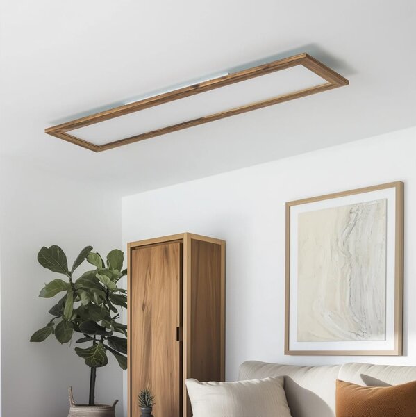 Eglo-LED RGBW повърхностно монтиран таванен панел SALOBRENA-C LED/34W/230V кафяв + дистанционно управление