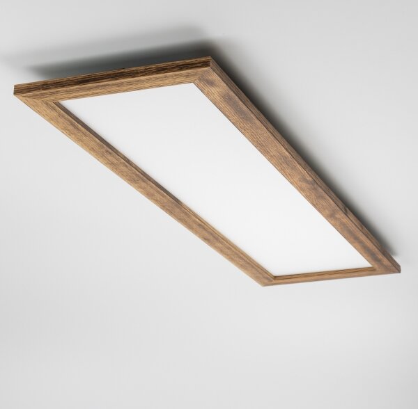 Eglo-LED RGBW повърхностно монтиран таванен панел SALOBRENA-C LED/34W/230V кафяв + дистанционно управление