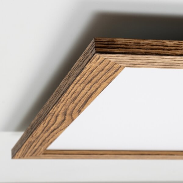 Brilagi - LED Плафониера SLIMFRAME WOOD LED/58W/230V 64x64 см кафяв