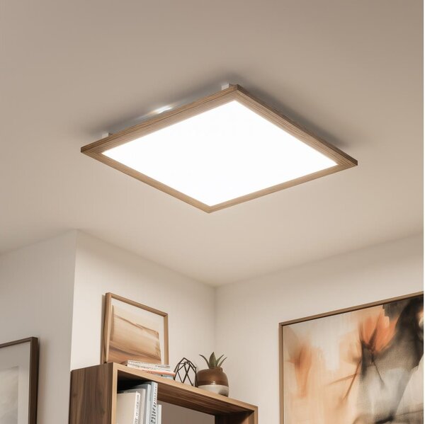 Eglo - LED повърхностно монтиран панел SALOBRENA LED/31W/230V кафяв