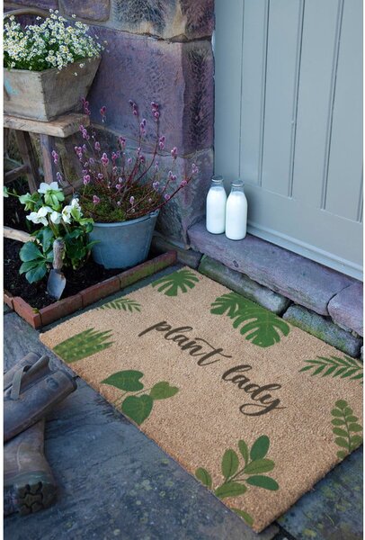 Изтривалка от кокосови влакна 40x60 cm Plant Lady – Artsy Doormats