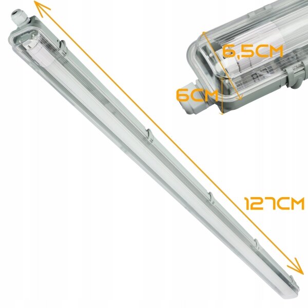 LED техническо флуоресцентно осветително тяло T8 1xG13/20W/230V 4000K 120 cm IP65 бяло