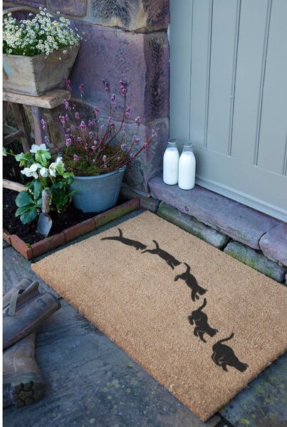 Изтривалка от кокосови влакна 40x60 cm Jumping Cats – Artsy Doormats