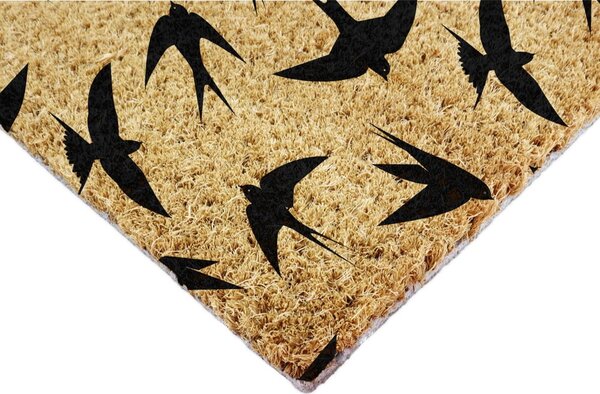 Изтривалка от кокосови влакна 40x60 cm Swallows – Artsy Doormats