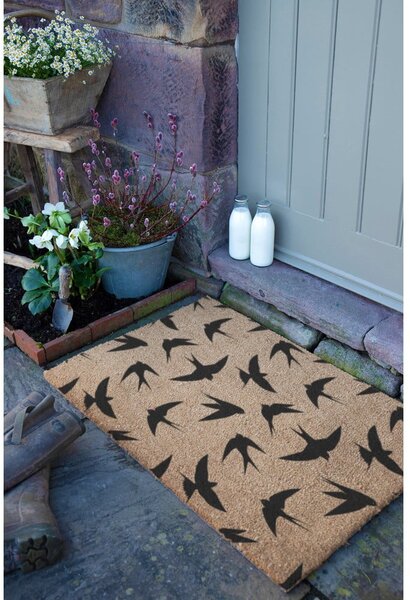 Изтривалка от кокосови влакна 40x60 cm Swallows – Artsy Doormats