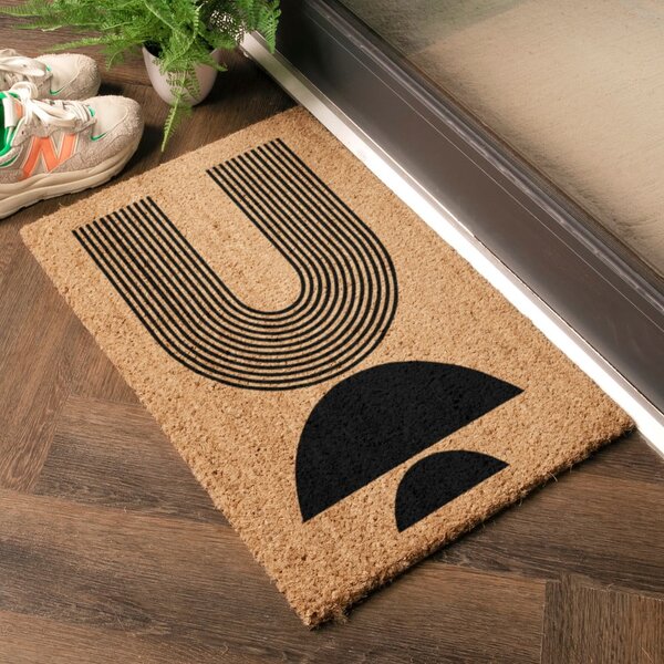 Изтривалка от кокосови влакна 40x60 cm Half Moon – Artsy Doormats