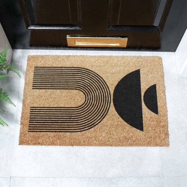 Изтривалка от кокосови влакна 40x60 cm Half Moon – Artsy Doormats