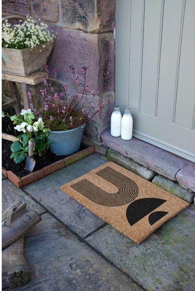 Изтривалка от кокосови влакна 40x60 cm Half Moon – Artsy Doormats