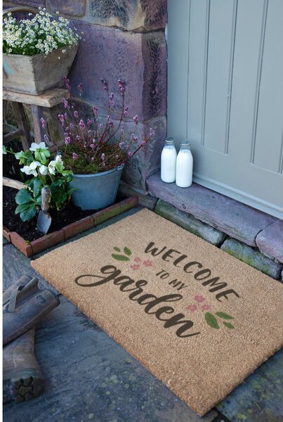 Изтривалка от кокосови влакна 40x60 cm Welcome to My Garden – Artsy Doormats