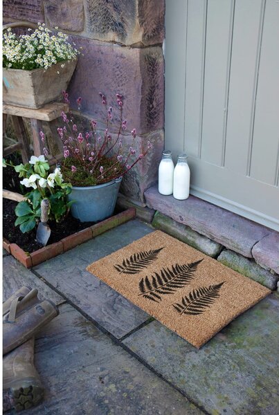 Изтривалка от кокосови влакна 40x60 cm Fern Leaf – Artsy Doormats