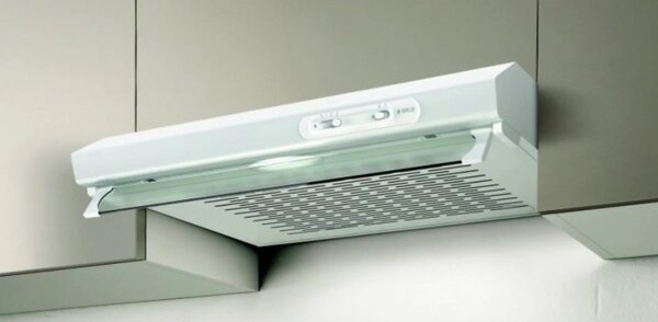 Абсорбатор Elica Verve Lux WH 60, 52 W, 60 см, Клас C, 205 м3/ч, LED осветление, Бял