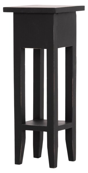 Странична маса ramu махагоново дърво с чекмедже в черно 25x25x66,5всм