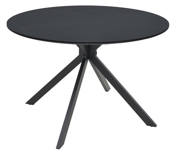 Маса XUSON черен mdf и метални крака d120x75см