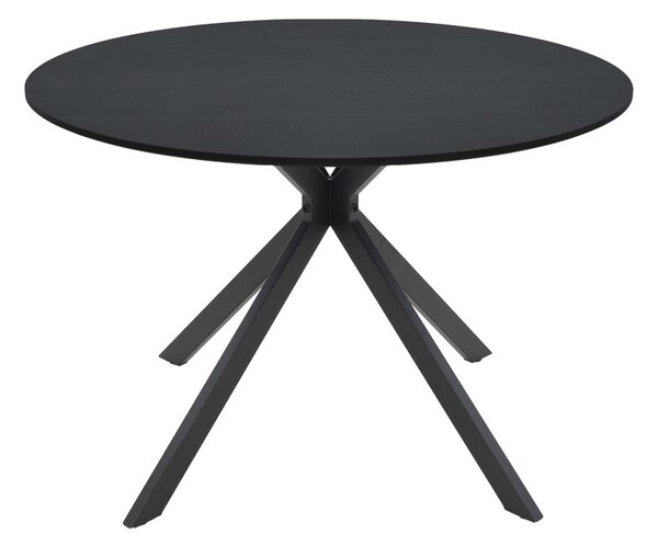 Маса XUSON черен mdf и метални крака d120x75см