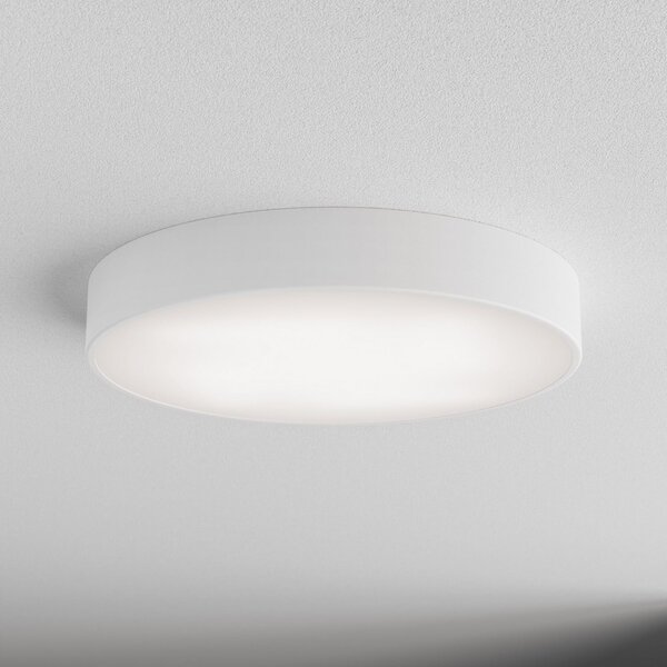 TEMAR LIGHTING Таванна лампа Cleo, Ø 50 cm, IP20, бяла, метал, E27, Затъмняване, Бял, Дневна/трапезария, Метал, Модерен