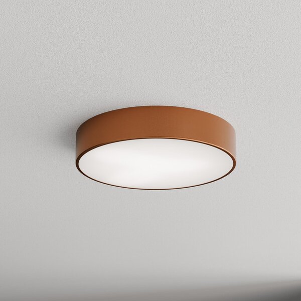TEMAR LIGHTING Таванна лампа Cleo 400, Ø 40 cm медна, Затъмняване, Мед, Дневна/трапезария, Метал