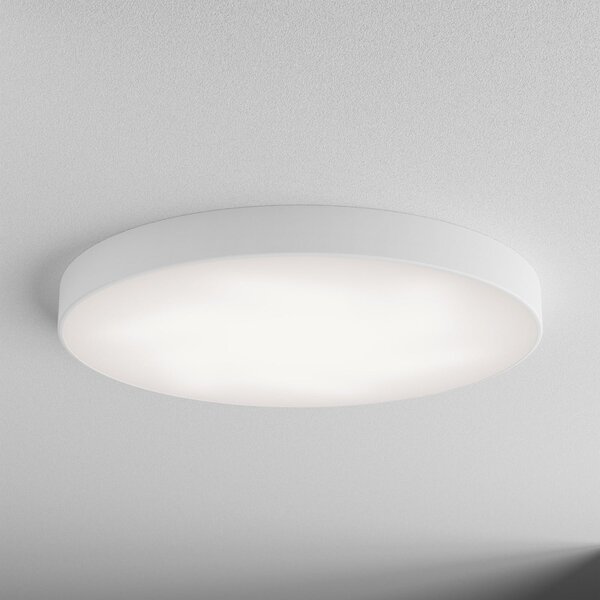 TEMAR LIGHTING Осветително тяло за таван Cleo, Ø 78 cm, IP20, бяло, метал, E27, Затъмняване, Бял, Дневна/трапезария, Метал, Модерен