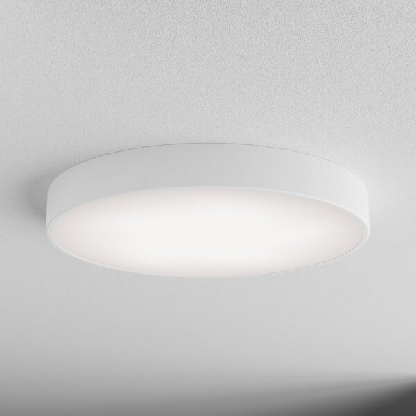 TEMAR LIGHTING Осветително тяло за таван Cleo, Ø 60 cm, IP20, бяло, метал, E27, Затъмняване, Бял, Дневна/трапезария, Метал, Модерен