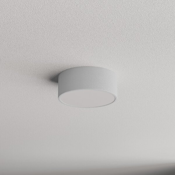 TEMAR LIGHTING Таванна лампа Cleo 200, сива, сензор, IP54, Ø 20 cm, метал, Сив, Коридор, Метал, Модерен