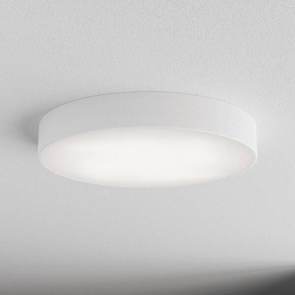 TEMAR LIGHTING Таванна лампа Cleo 500, бяла, сензор, IP54, Ø 50 cm, метал, Бял, Коридор, Метал, Модерен