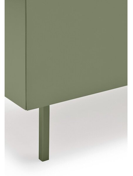 Зелен висок скрин от декор от дъб 95x120 cm Arista – Teulat