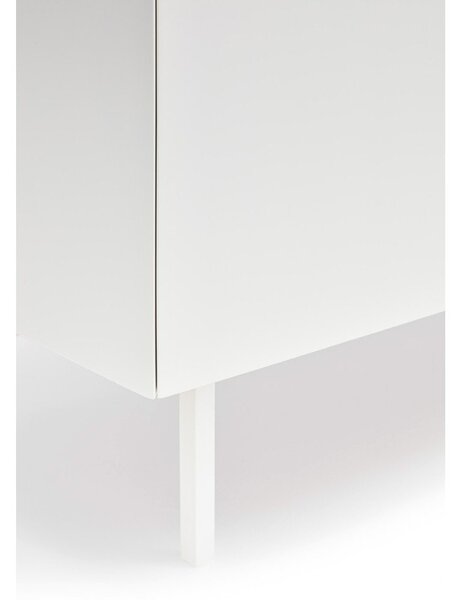 Бяла/естествена маса за телевизор от декор от дъб 180x45 cm Arista – Teulat