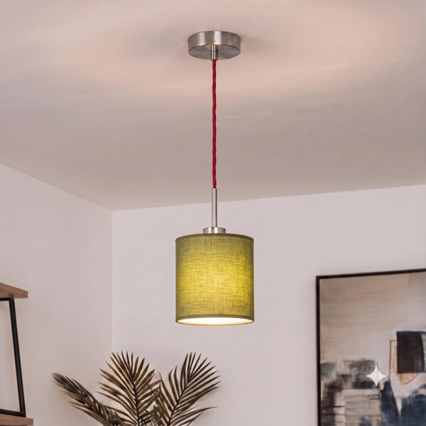 Brilagi - LED полилей на кабел NUBILA 1xE27/60W/230V Ø 14 см червен/зелен
