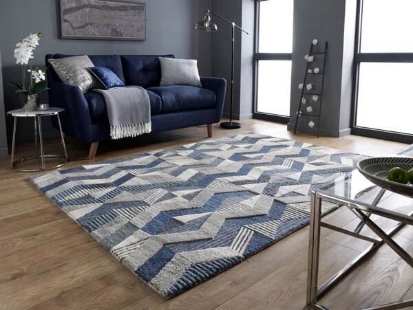 Килим Ашер Син 160X230 см, Flair Rugs