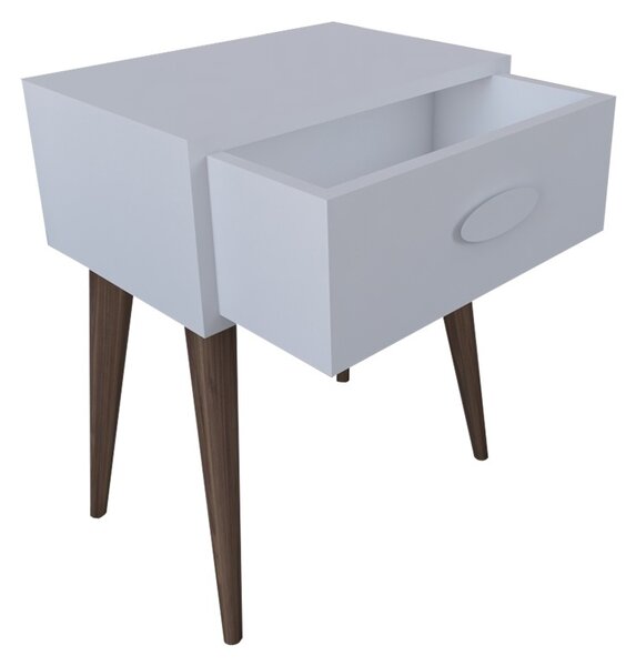 Laber бяло меламиново нощно шкафче Laber 45x30x57,5 cm