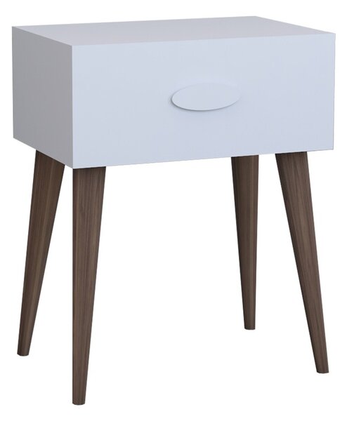 Laber бяло меламиново нощно шкафче Laber 45x30x57,5 cm