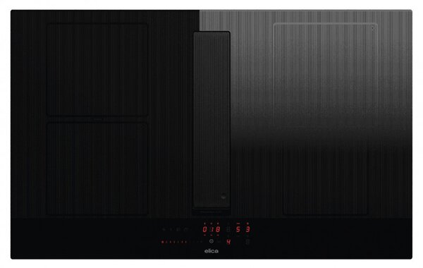 Аспириращ плот за вграждане Elica NikolaTesla Velvet BL/A/83, 7.2 kW, Мощност на абсорбация 620 m3/h, Autocapture, Comfort Silence, Bridge Zone, Stop&Go, Черен