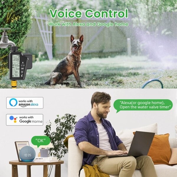 Immax NEO 07556L - Клапан за напояване 4xAA IP65 Wi-Fi Tuya
