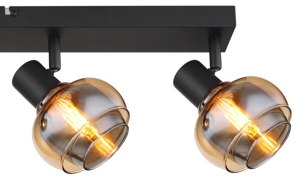 Globo 54309-4B - Точково осветително тяло TOKKI 4xE14/40W/230V черно