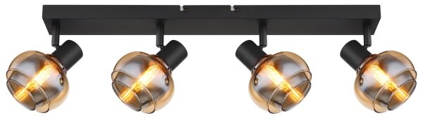Globo 54309-4B - Точково осветително тяло TOKKI 4xE14/40W/230V черно