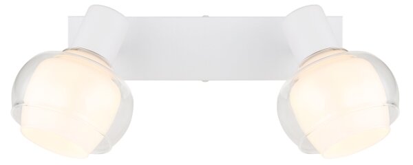 Globo 54309-2W - Точково осветително тяло TOKKI 2xE14/40W/230V бяло