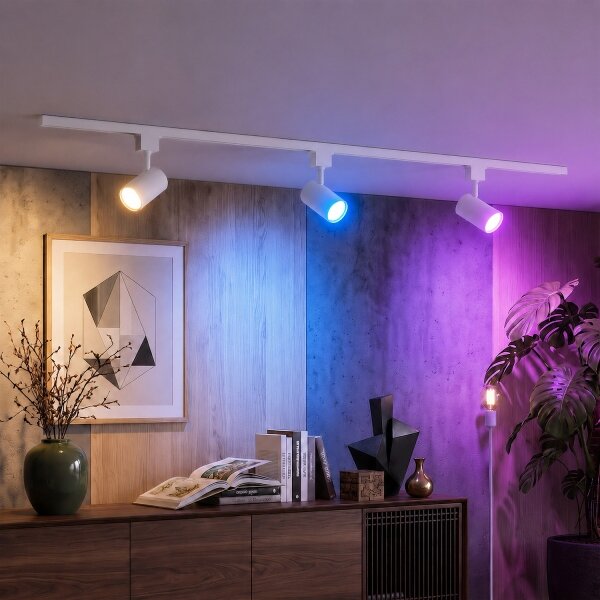 Philips-LED Димируемо точково осветително тяло в l.sys. EASYLINK HUE 3xGU10/4,7W/230V 1m бяло