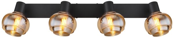 Globo 54309-4B - Точково осветително тяло TOKKI 4xE14/40W/230V черно