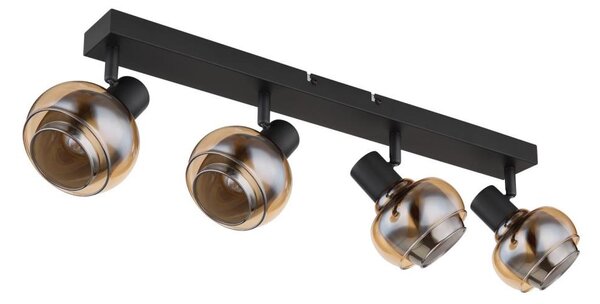 Globo 54309-4B - Точково осветително тяло TOKKI 4xE14/40W/230V черно