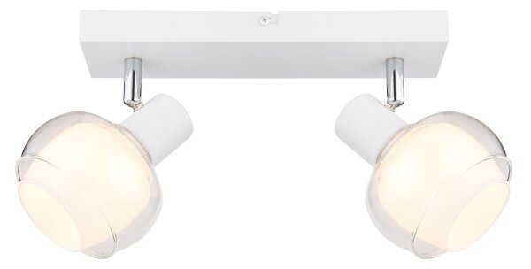 Globo 54309-2W - Точково осветително тяло TOKKI 2xE14/40W/230V бяло