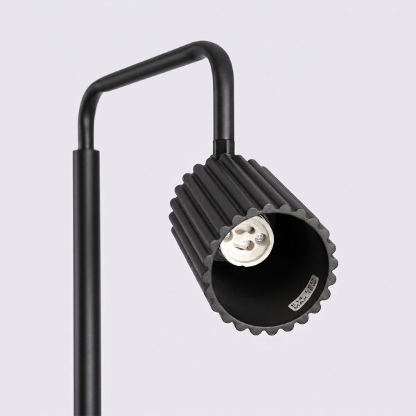 Sollux SL.2015 - Подова лампа KARBON 1xGU10/10W/230V черна