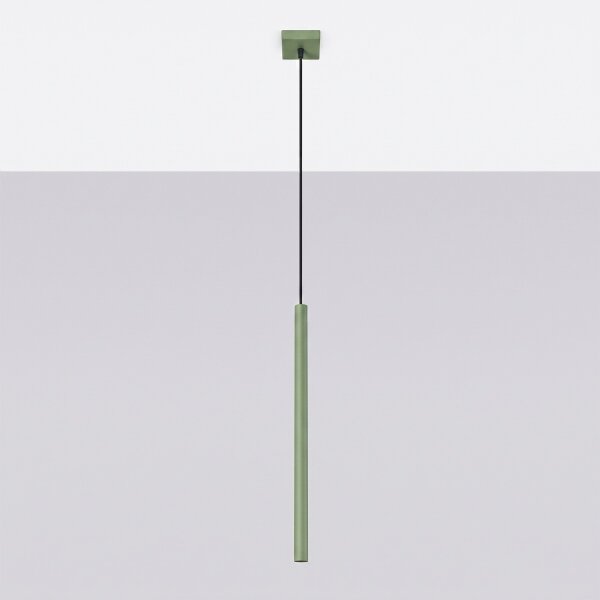 Sollux SL.2133 - Полилей с кабелно окачване PASTELO 1xG9/8W/230V зелен