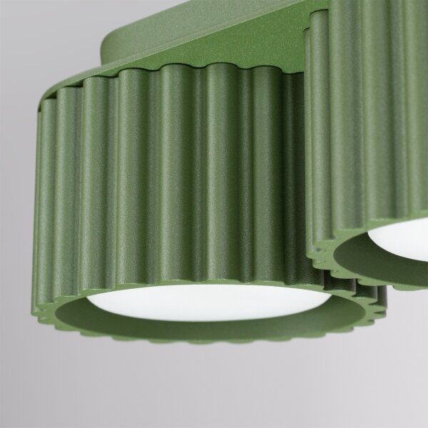 Sollux SL.2631 - Точково осветително тяло AURA 3xGX53/10W/230V, зелено