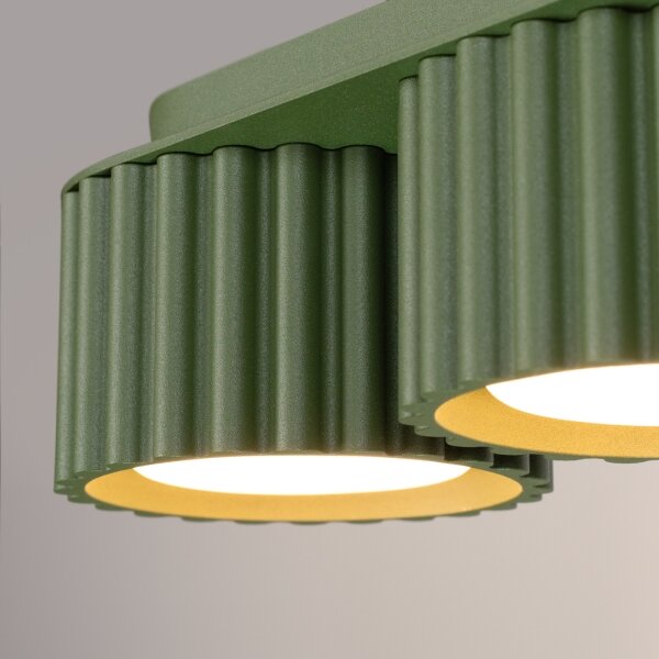 Sollux SL.2631 - Точково осветително тяло AURA 3xGX53/10W/230V, зелено