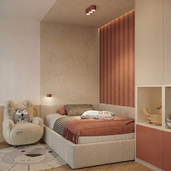 Sollux SL.2616 - Стенно осветително тяло AURA 1xGX53/10W/230V оранжево