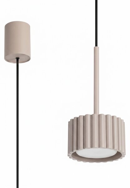 Sollux SL.2683 - Подвесен полилей AURA на кабел 1xGX53/10W/230V таупе