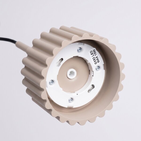 Sollux SL.2683 - Подвесен полилей AURA на кабел 1xGX53/10W/230V таупе